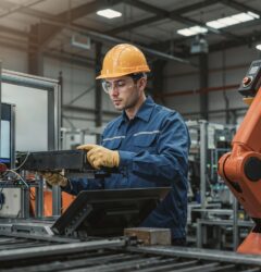 engineer-working-with-robot-modern-industrial-facility